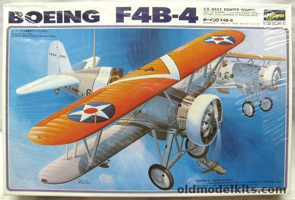 Hasegawa 1/32 Boeing F4B-4 - VF-6 1932-36 USS Saratoga / VF-2 1934-35 USS Lexington / VB-1B 1929 USS Lexington / VF-3B 1935 USS Langley / VF-9M / VF-10M - (F4B4), S7 plastic model kit